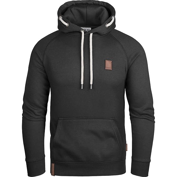 Grin&Bear Capuchontrui voor heren, hoodie met schuine halve rits, GEC435, Donkerblauw, L Grin&Bear Capuchontrui voor heren, hoodie met schuine halve rits, GEC435, Donkerblauw, L