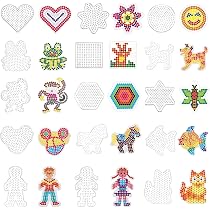 Lot De 20 Plaques De Perles à Repasser – 20 Motifs Animaux – Pour Perles 5 Mm – DIY Enfant Et Adulte