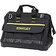 STANLEY 600 Denier Open Mouth Tote Tool Bag, Multi-Pocket Storage Organiser for Tools and Small Parts, 16 Inch, 1-96-183