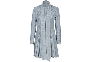 shelikes Womens Knitted Cardigan Long Full Sleeve Knitwear Cardigans Classic Solid Sweater Jacket Coat