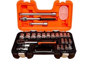 Bahco S240 1/2″ Drive 24 Piece Metric Socket Set 10 – 32mm