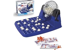 Chicos - Bingo Lotería automática | Incluye 48 cartones, 90 bolas imborrables y fichas de juego |Un juego de siempre para toda la familia | Medidas: 235 x 310 x 17 mm (20805)