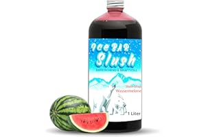 ‎ICE BÄR SLUSH ICE Bär Sirup AZO FREI | 1 Liter Flasche | Konzentrat für Slushy Getränke Maker Eis Slushmaschinen Eismaschinen 1:5 bis 1:20 (Wassermelone)
