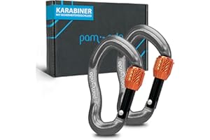 ‎PAMINDO pamindo Mini-Karabiner - Schraub-Karabiner klein - Schraubverschluss Karabinerhaken - Schlüsselanhänger - Karabiner-Set - Alu-Karabiner