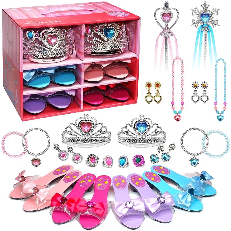 Parure Bijoux Princesse - Diadème Et Collier Pour Fille | Déguisement Anniversaire