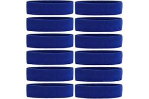 ONUPGO Sweatband Headband for Men & Women - 3/6/12 PCS Sports Headbands Moisture Wicking Athletic Cotton Terry Cloth Sweatband Sweat Absorbing Head Band
