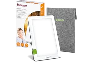 Beurer TL 30 Lámpara de luz diurna, simulación de luz diurna, intensidad de luz de aprox. 10.000 lux a una distancia de 10 cm, dispositivo médico con tecnología LED, sin rayos UV, con pie variable