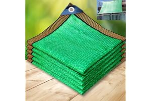JIAJUTUI001 Malla Sombreadora Sun Net Toldo Vela de Sombra Protección Solar Rectangular Tela Verde para Invernadero Toldo Vela de Sombra Malla de Ocultación para Jardín (2x5m(6.56x16.40ft))
