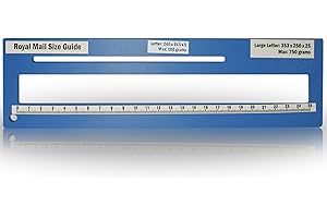 BESTDEALS Tiptop Home Size Guide Ruler Post Office Postal Price Postage. (Blue)…