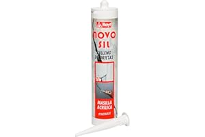 RAYT-NOVOSIL ACRÍLICA RELLENO GRIETAS - 859-13 Masilla en cartucho relleno de grietas blanco - 300 ml