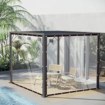 VEVOR Telone Impermeabile Trasparente In PVC Da Esterno 2,4x6,1m Garage - 7