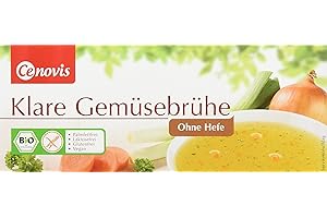 Cenovis Bio Klare Gemüsebrühe ohne Hefe, laktosefrei, glutenfrei und vegan, 4er Pack (4 x 132 g)