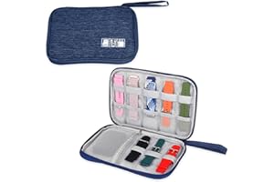simarro Watch Strap Storage Case, Travel Organiser Bag for Watch Bands Waterproof Smart Watch Band Organiser Case Watch Band Holder Compatible with All Watch Bands & Accessories (Navy Blue)