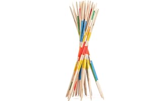 Ocean 5 XXL Mikado | 80cm Riesenmikado | das Klassische Gesellschaftsspiel als Outdoor Holz-Spielzeug | Mikado Spiel Kinder | Jumbo Geschicklichkeitsspiel für Groß und Klein