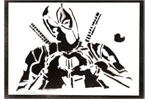 moreno-mata Deadp... Autentico Graffiti Hecho a Mano Handmade Poster Superheroes Cuadros Decoracion Salon Modernos Regalos Originales para Hombre y Mujer