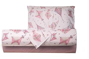 Smart Deco Home Completo letto lenzuola federe letto stampa fantasia 100% Cotone Made in Italy UNA PIAZZA E MEZZA AQUILONI ROSA