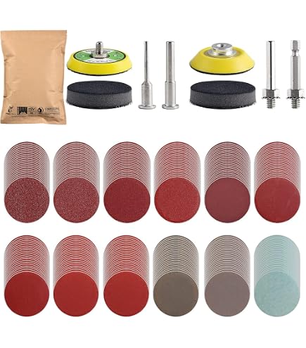 240 Disques De Ponçage 50mm - Grains 20 à 3000 - Avec Tampons Et Tiges - Pour Métal, Bois, Polissage