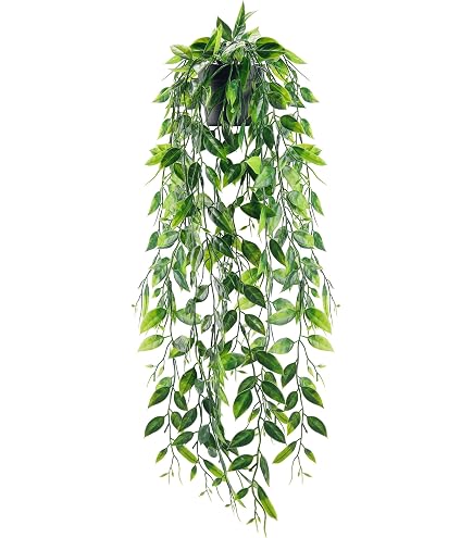Amazon.de: DARO DEKO Kunst-Pflanze Efeutute Blumenampel Makramee Hngetopf  grn 30 x 68cm knstliche Hngepflanze Kunstblume