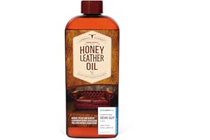 URBAN FOREST Lederöl zur Lederpflege von Sattel- & Zaumzeug I Schützt & pflegt als Lederpflegemittel Sofa Ledercouch Autositze Möbel Schuhe I Premium Leder Conditioner Leder Öl Honey Leather Oil