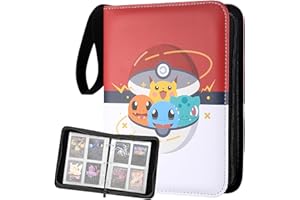 QIWUHAI Album Do Kolekcjonowania Kart, Książka Z Mapami, Kompatybilny Z Kartami Pokémon, Prezent Dla Dzieci, 50 Stron, Pojemność Na 400 Kart