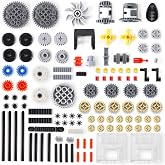 117 Pieces Gears Parts Motor Gear Zipper Connector Pins Worm Compatible with Lego Technic