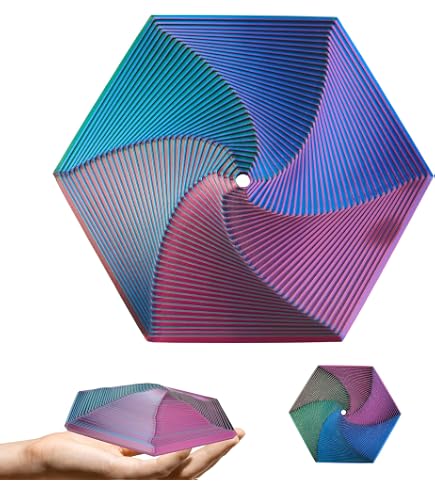 Jouet Fidget Spirale Hexagonale Anti-Stress - Imprimé 3D, Portable - Pour Enfants Et Adultes, Gestion Anxiété