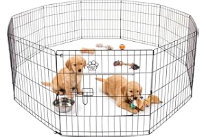 Cozy Pet Playpen Puppy 10 sided XL Size for Dogs Puppies Rabbits Guinea Pigs, Puppy Play Pen Whelping Pen Dog Cage Crate Rabbit Run 6 Sizes - PP05