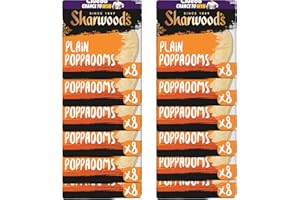 Sharwood's 8 Plain Poppadom's (Pack of 12)