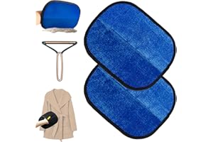 RUMSFEL 2 PCS Guanto da Toelettatura a Doppia Faccia Animali Domestici, Guanti La Rimozione dei Peli Cani e Gatti, Guanto Riutilizzabile La Rimozione dei Peli Animali, Facili da Pulire