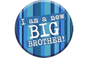 LIMALIMA I'm A New Big Brother Badge 76mm Congratulations New Baby Gift Sibling
