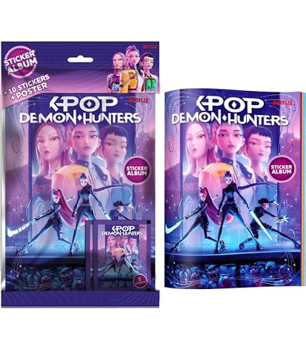 K-Pop Demon Hunters Display Box 40 Bustine – Box Collezione Con Sticker Cards E Figurine Ufficiali Per Album, Ideale Per Fan K-Pop