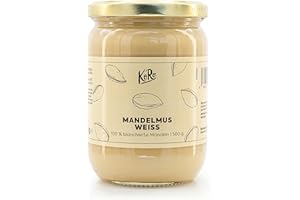 KoRo - Purée d’amandes blanches - 500 g - Crème de noix sans sucre ni sel, sans additifs - Crème de noix végétalienne à base de 100% d'amandes
