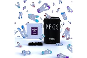 THE BARKWORTH & HATHAWAY COLLECTION Premium Clothes Pegs Bag for Washing Line with Shoulder Strap - Waterproof & Weather Resistant - Includes 80 Extra Strong Soft Grip Clothes Washing Pegs - Ideal for Rotary Clothesline & Dryer