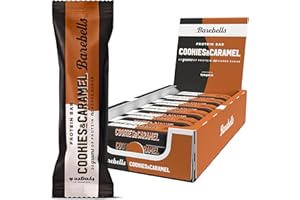 Barebells - Barritas Proteína - 20g Protein x Bar - Baja en azúcar - Baja en Calorías - Sin Aceite de Palma - Cookies & Caramel (12 Barritas x 55g)