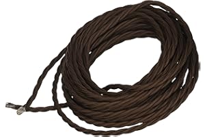 Merlotti 40293 Cavo Elettrico Intrecciato FRRTX 3x1.50, Marrone, 10 m