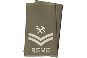 CL Distribution PAIR Olive Green REME Trade Rank Slides/Epaulettes - Corporal (Hammer + Tongs)