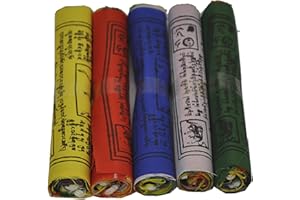 Dharma Store - Tibetan Buddhist Prayer Flags for luck, happiness, longevity and prosperity - Pack of 50