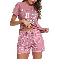 Pyjama Femme été 3 Pièces - Short + Débardeur - Coton Léger Respirant - Taille élastique Avec Cordon - Confort Parfait Pour La Nuit