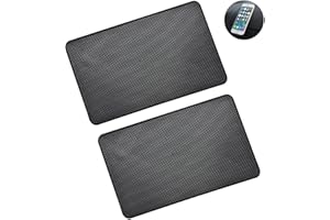 YOMIIN 2 X KFZ Halterung Anti Rutsch Matte, Antirutschmatte für Armaturenbrett, Pad, PVC Handy Anti Rutsch Pad, Auto Matte Armaturenbrett Klebrige Pad Klebematte für Handy Sonnenbrille