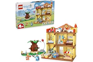 LEGO Bluey: Casa della Famiglia di Bluey - Giocattolo Modulare con Stanze, Giardino, 4 Minifigure e Accessori - Regalo di Compleanno per Bambini da 4 Anni in su e per i Fan della Serie TV - 11203