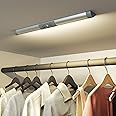 SIBI Wardrobe Lights Motion Sensor, Eye Protection Design, 4000K White, Rechargeable Under Cabinet Kitchen Lighting, LED Lights for Cupboard, Wardrobe, Closet, Stair, 1 Pack