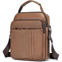 Borsa A Tracolla Uomo In Pelle Sintetica | Messenger Bag Casual 27x16x6 Cm Per Lavoro E Viaggi