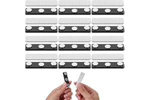 YUXIANLB 12 paires de clips magnétiques pour rideaux occultants, accessoires de rideau en tissu adhésif, rideaux de fenêtre, fermeture sûre pour maison, chambre d'enfant, chambre à coucher, facile à