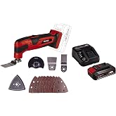 Einhell TC-MG 18 Li - Solo, Ak&uuml;l&uuml; Raspalama Makinesi ve Einhell 18V 2,5 Ah PXC Starter Kit (Başlangı&ccedil; Seti)