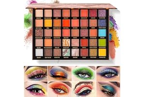 Katiluxiya 40 Color Professional Eyeshadow Palette, Palette Ombretti Glitter Opaco, A Lunga Durata, Palette Occhi Setoso Altamente Pigmentato Ombretto Occhi Colorati Impermeabile (40 Colors)