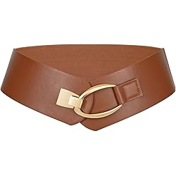 Ceinture Large élastique Pour Femme - 7.5 Cm De Large, Boucle Crochet, S'adapte Du XS Au XL (tour De Taille 58-118 Cm)