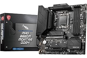 MSI MAG B660M MORTAR DDR4 Carte Mère, Micro-ATX - Pour Processeurs Intel Core 12è Gén, LGA 1700 - Memory Boost DDR4 4800+MHz/OC, Slots PCIe 4.0 & 3.0 x16, 2 x Slots M.2 Gen4, LAN 2.5G