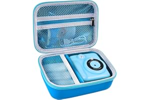 Againmore Kinder Kamera Tasche Kompatibel mit GREENKINDER/for Uleway/for Gofunly/for NUOTUN Digital Kamera. Sofortbildkamera Aufbewahrungsbox (nur Tasche) (Blau)