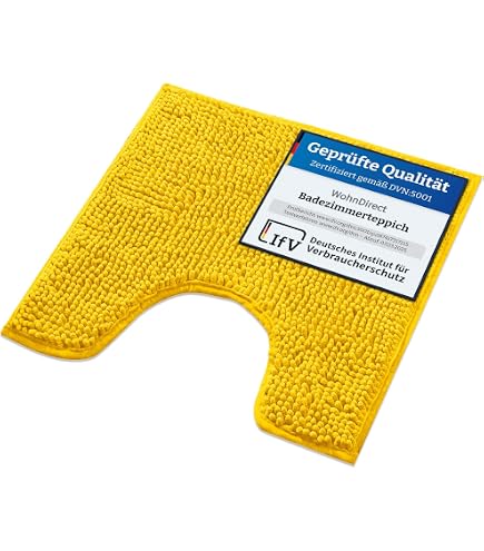 WohnDirect Badematte, Badteppich Florenz Gelb