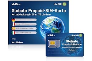 KiwiSim Förbetalt SIM-kort – global användning i 170 länder och regioner